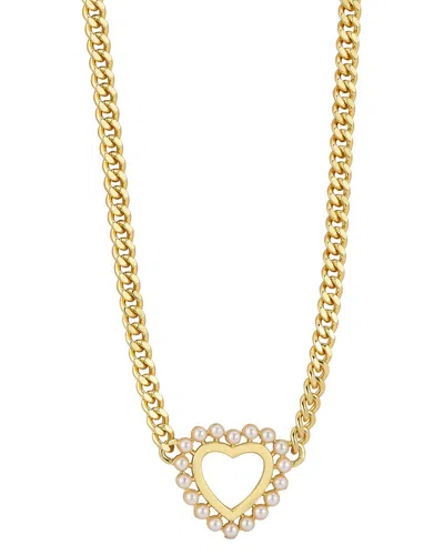 Sphera Milano 18k Plated Heart Necklace In Gold
