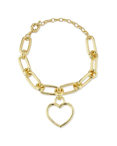 Sphera Milano 18k Plated Open Heart Bracelet