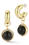 Sphera Milano Ball Drop Huggie Hoop Earrings
