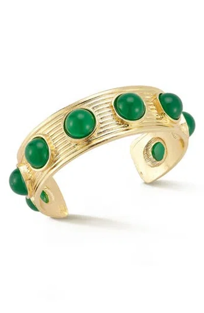 Sphera Milano Beaded Cuff Bracelet In Gold