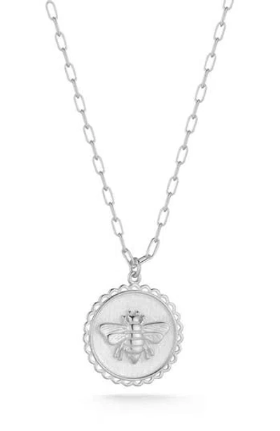 Sphera Milano Bee Pendant Necklace In Metallic