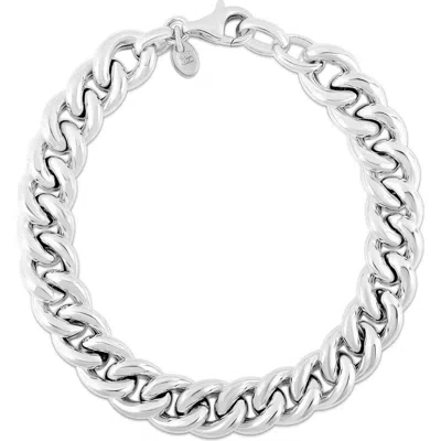 Sphera Milano Bold Curb Chain Bracelet In Silver