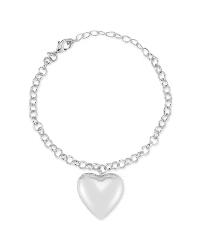 Sphera Milano Bold Heart Bracelet In Metallic
