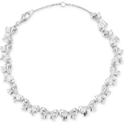 Sphera Milano Bow Chain Bracelet In Silver