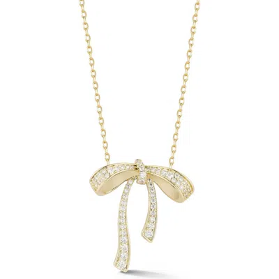 Sphera Milano Bow Pendant Necklace In Gold