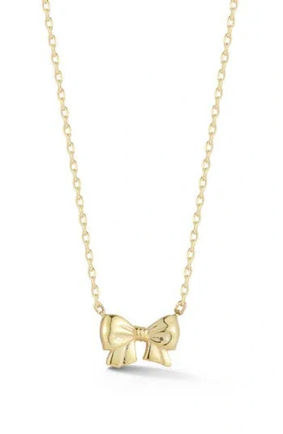 Sphera Milano Bow Pendant Necklace In Gold