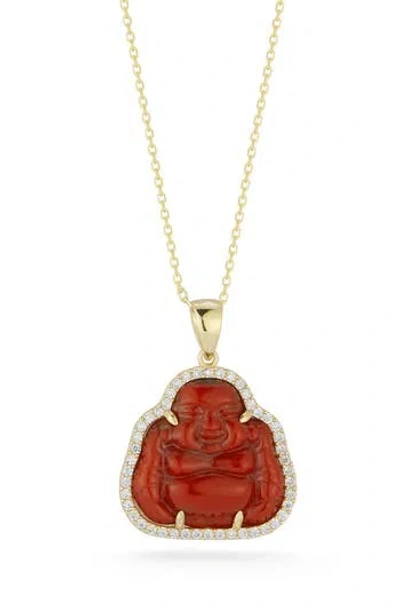 Sphera Milano Buddha Pendant Necklace In Gold