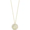 Sphera Milano Clover Pendant Necklace In Gold/ivory