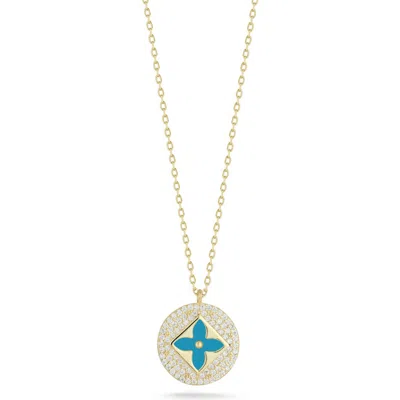 Sphera Milano Clover Pendant Necklace In Multi