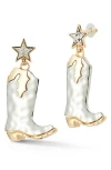 Sphera Milano Cowboy Drop Earrings In Gold
