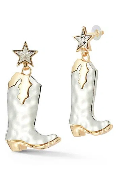 Sphera Milano Cowboy Drop Earrings In Gold