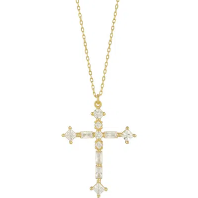 Sphera Milano Cross Pendant Necklace In Gold