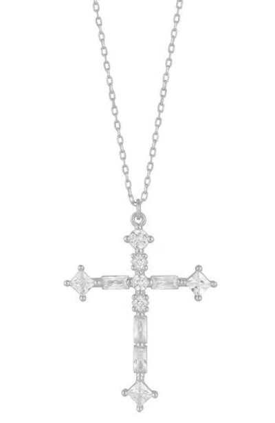 Sphera Milano Cross Pendant Necklace In Metallic