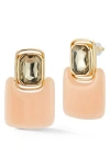 Sphera Milano Crystal Rectangle Drop Earrings