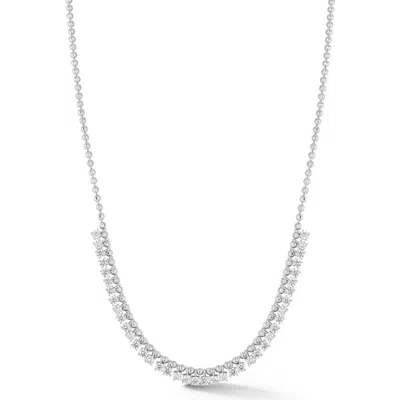 Sphera Milano Cubic Zirconia Ball Chain Charm Necklace In Silver