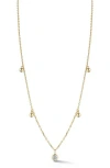 Sphera Milano Cubic Zirconia Ball Charm Necklace In Gold