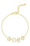 Sphera Milano Cubic Zirconia Boss Bracelet In Gold