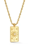Sphera Milano Cubic Zirconia Celestial Pendant Necklace In Gold