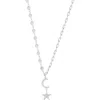 Sphera Milano Cubic Zirconia Celestial Pendant Necklace In Silver