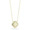Sphera Milano Cubic Zirconia Clover Pendant Necklace In Gold