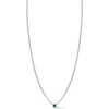 Sphera Milano Cubic Zirconia Curb Chain Necklace In Silver