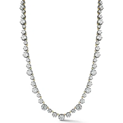 Sphera Milano Cubic Zirconia Graduated Tennis Necklace In Gold