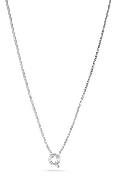 Sphera Milano Cubic Zirconia Half Tennis Necklace In Metallic
