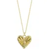 Sphera Milano Cubic Zirconia Heart Pendant Necklace In Gold