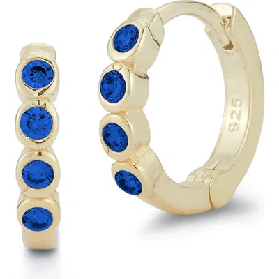 Sphera Milano Cubic Zirconia Huggie Hoop Earrings In Gold