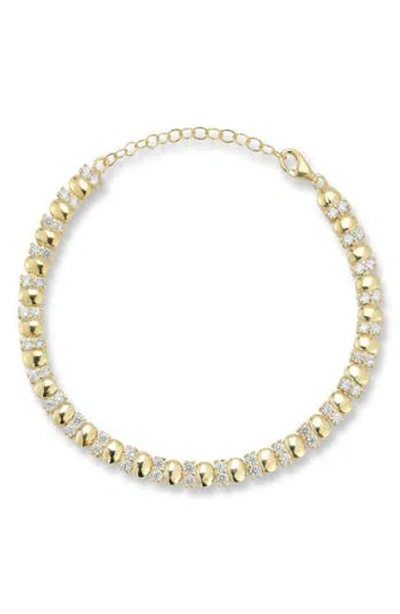 Sphera Milano Cubic Zirconia Pebble Bracelet In Gold