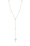 Sphera Milano Cubic Zirconia Rosary Y-necklace In Gold