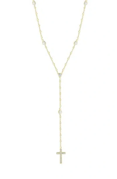 Sphera Milano Cubic Zirconia Rosary Y-necklace In Gold