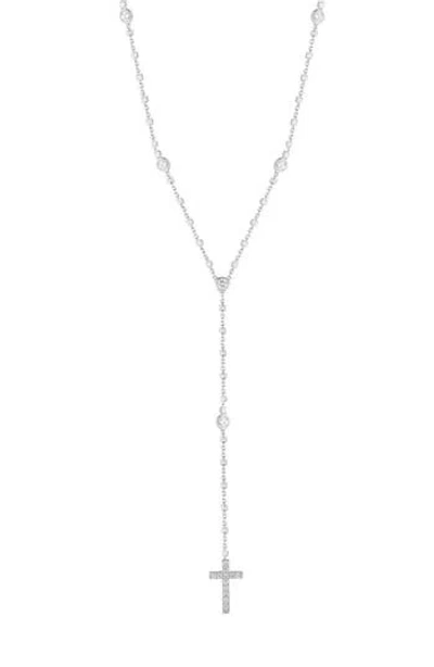 Sphera Milano Cubic Zirconia Rosary Y-necklace In Metallic
