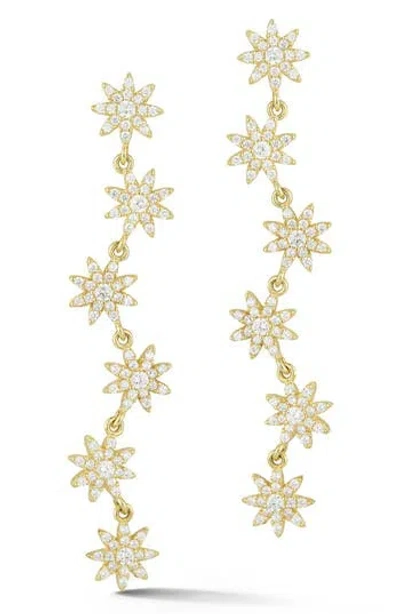 Sphera Milano Cubic Zirconia Star Drop Earrings In Gold