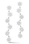 Sphera Milano Cubic Zirconia Star Drop Earrings In Silver
