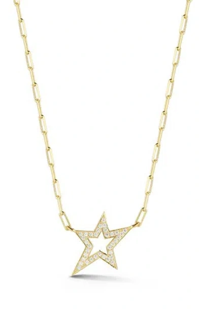 Sphera Milano Cubic Zirconia Star Pendant Necklace In Gold