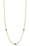 Sphera Milano Cubic Zirconia Station Chain Necklace In Gold