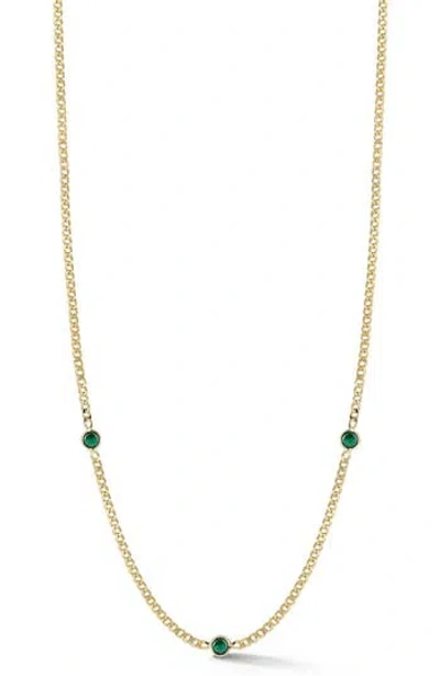 Sphera Milano Cubic Zirconia Station Chain Necklace In Gold