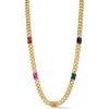 Sphera Milano Cubic Zirconia Station Chain Necklace In Gold