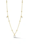Sphera Milano Cultured Pearl Shaker Chain Necklace In Gold