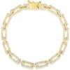 Sphera Milano Cz Chain Link Bracelet In Brown