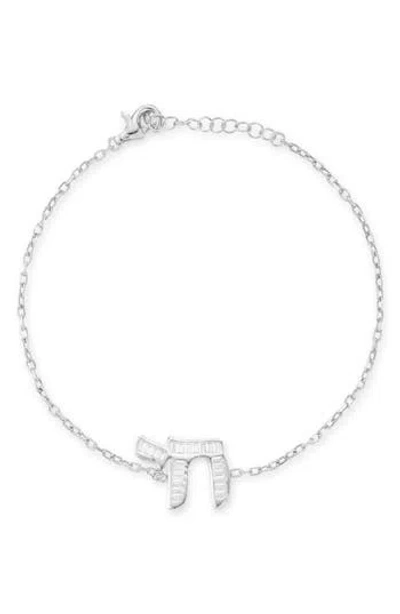 Sphera Milano Cz Charm Chain Bracelet In Metallic