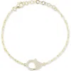 Sphera Milano Cz Clasp Chain Bracelet In Metallic