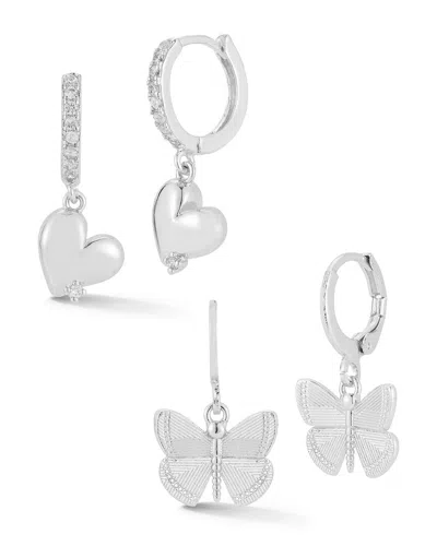 Sphera Milano Cz Earrings In Metallic