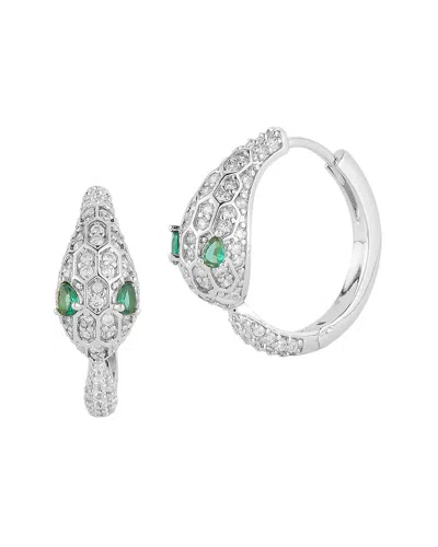 Sphera Milano Cz Earrings In Silver
