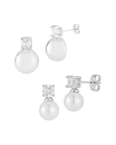 Sphera Milano Cz Earrings In Metallic