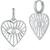 Sphera Milano Silver Cz Earrings In Silver
