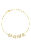 Sphera Milano Cz Mama Chain Bracelet In Gold