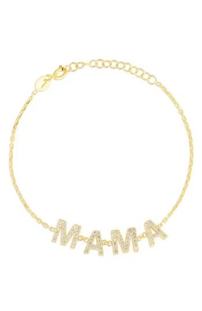 Sphera Milano Cz Mama Chain Bracelet In Gold