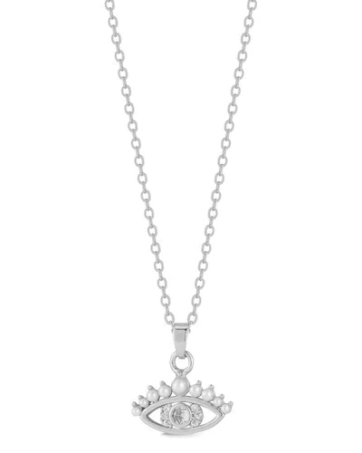 Sphera Milano Cz Necklace In Metallic